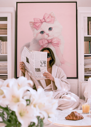 COQUETTE KITTEN art print