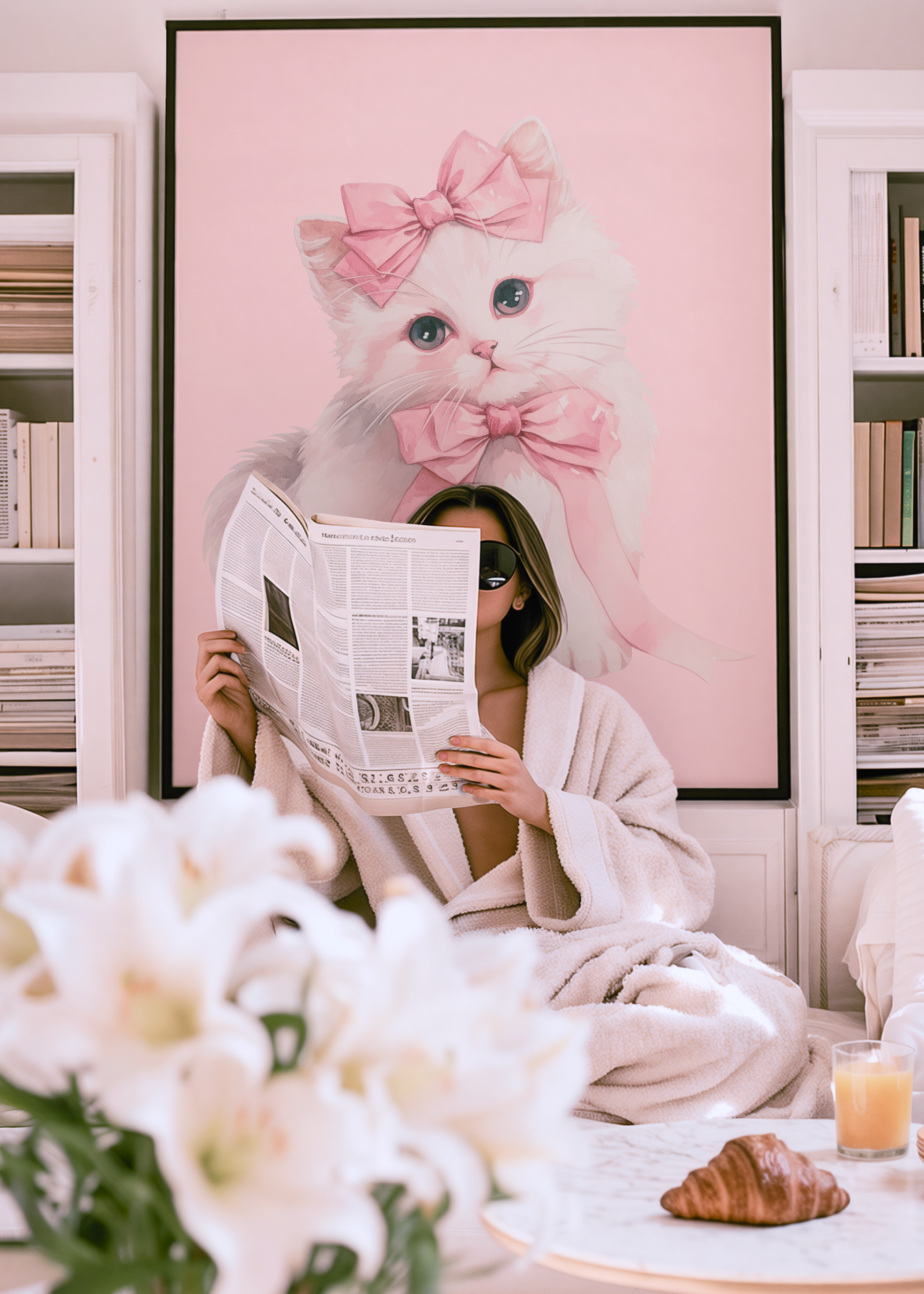 COQUETTE KITTEN art print