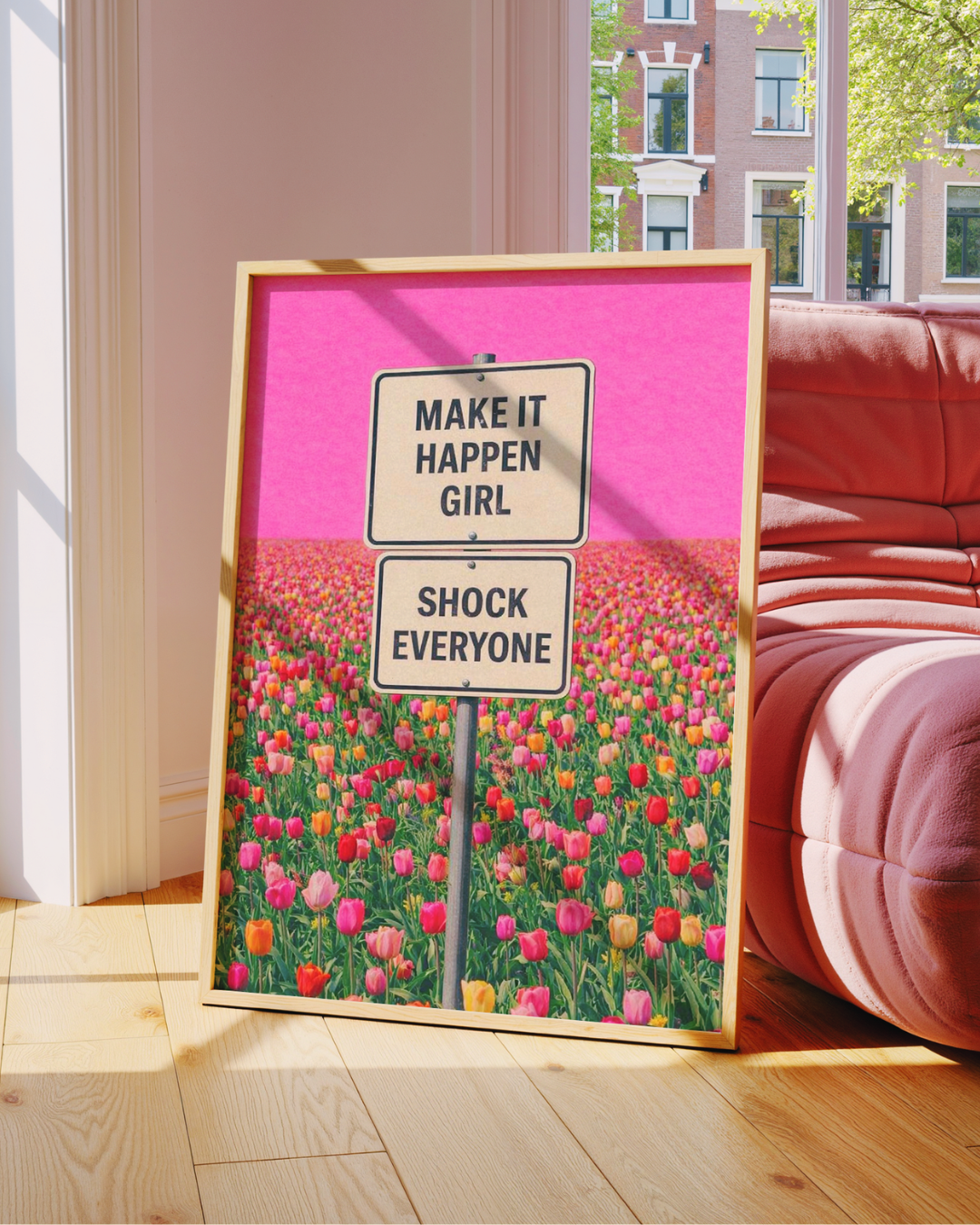 MAKE IT HAPPEN GIRL art print