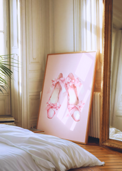 COQUETTE BALLET SHOES art print