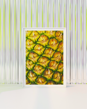 PINEAPPLE MACRO art print