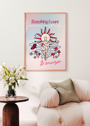 EVERYTHING I WANT art print spring version