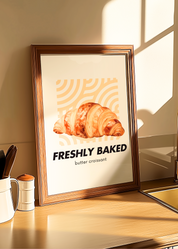 FRESHLY BAKED CROISSANT art print