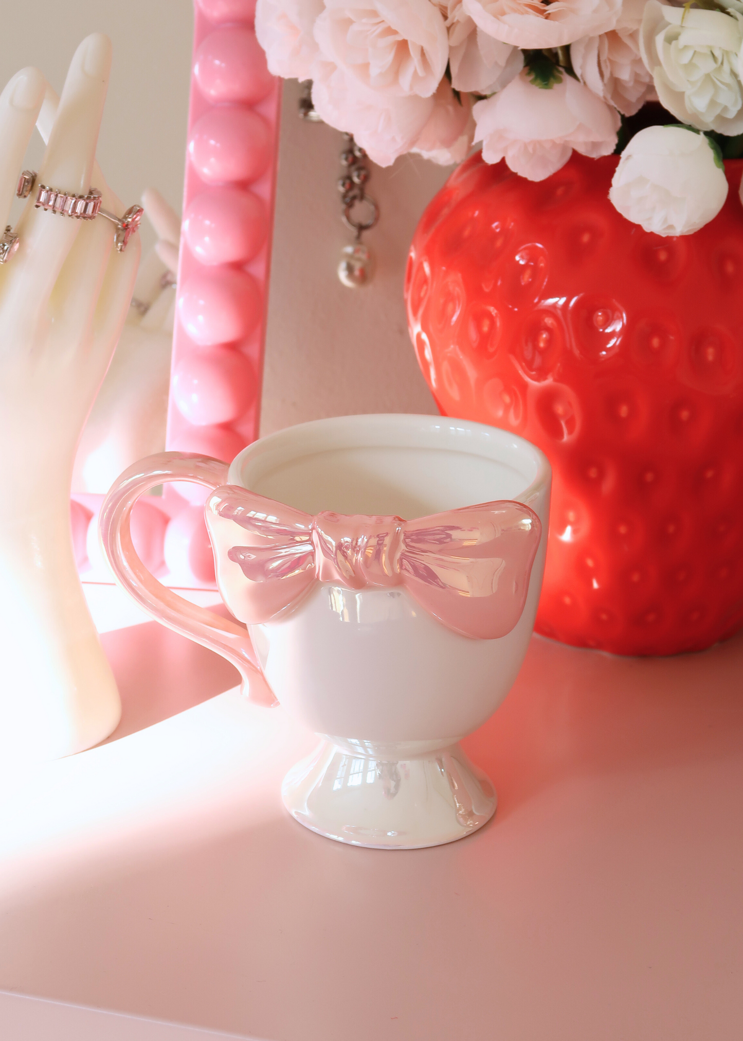 PRINCESS PEARL GLAZE MUG pink