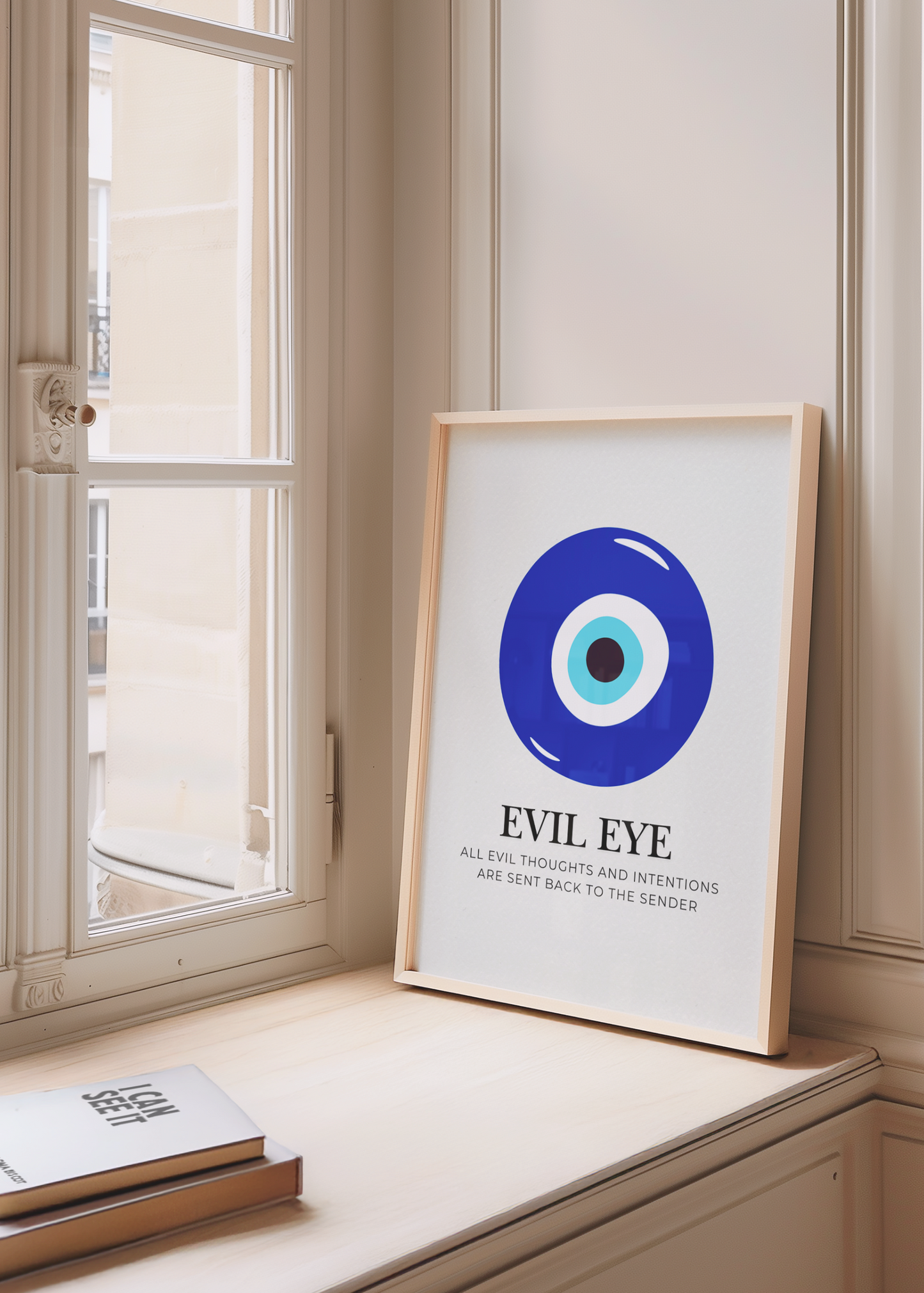 EVIL EYE simple art print