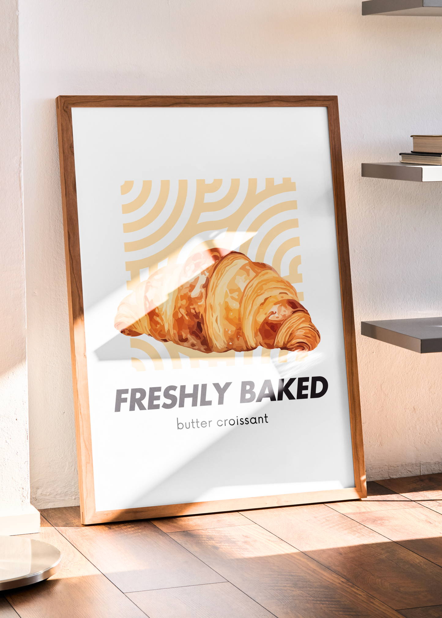 FRESHLY BAKED CROISSANT art print