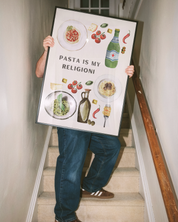 PASTA IS MY RELIGIONI art print
