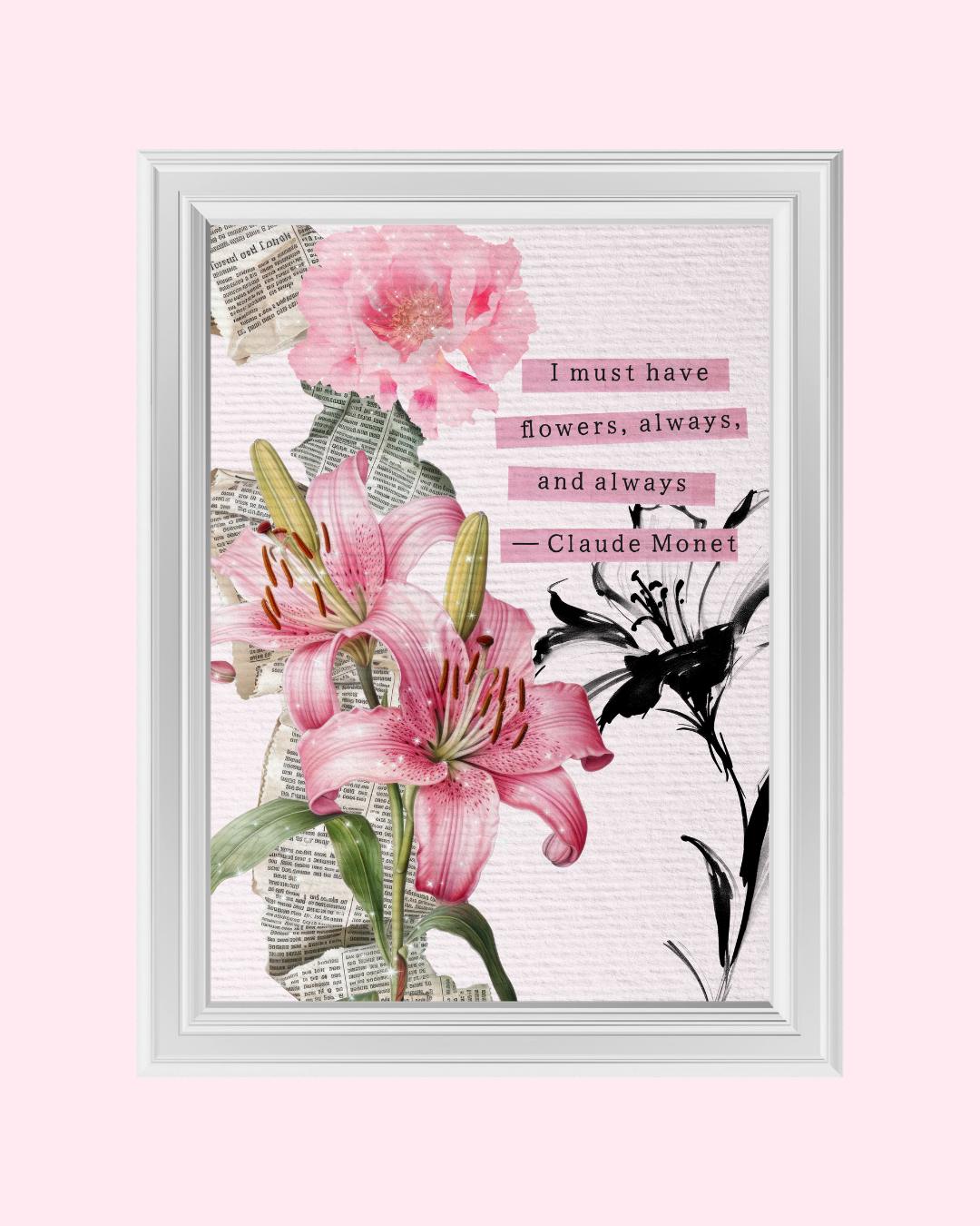 FLOWERS AT ALL TIMES art print