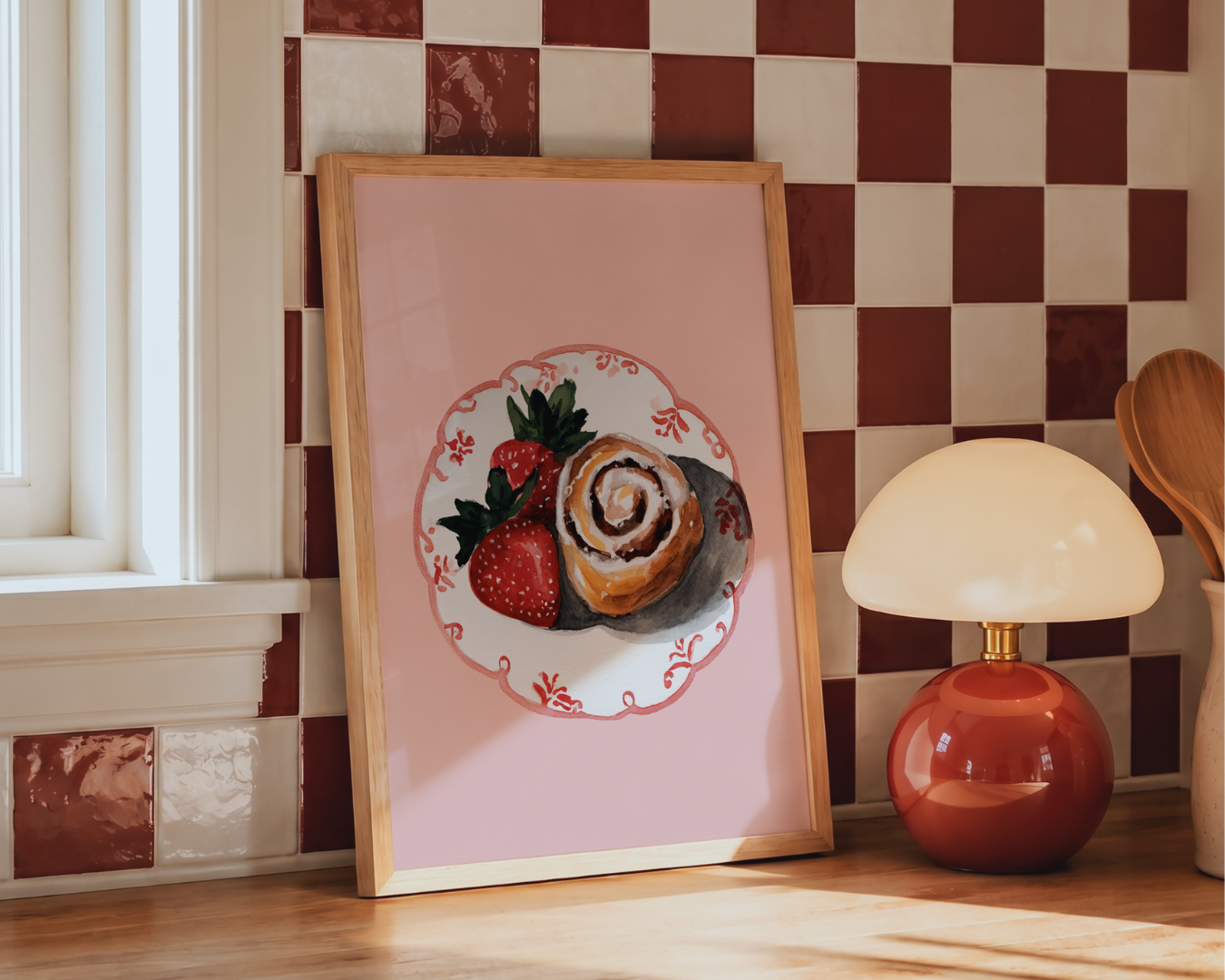 Strawberry Roll art print