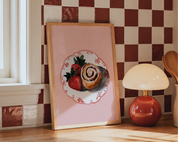 Strawberry Roll art print
