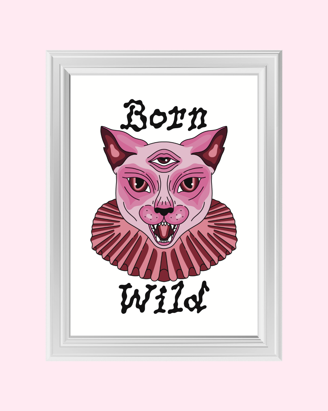 BORN WILD art print