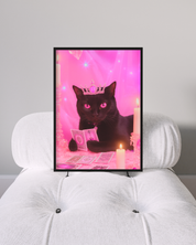 MY CAT IS A WITCH art print
