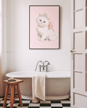 COQUETTE KITTY PRINCESS art print