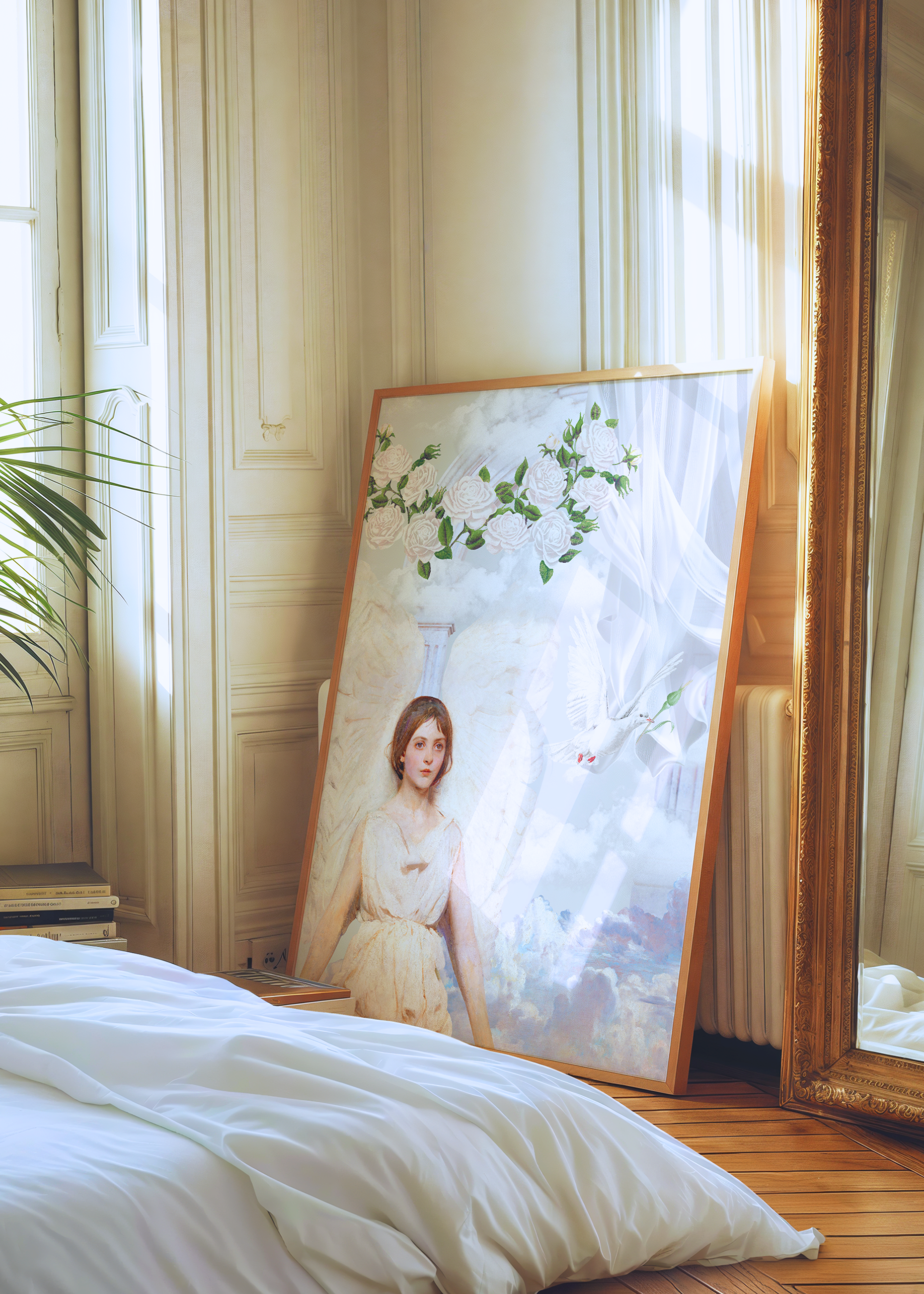 ANGELIC COLLAGE art print