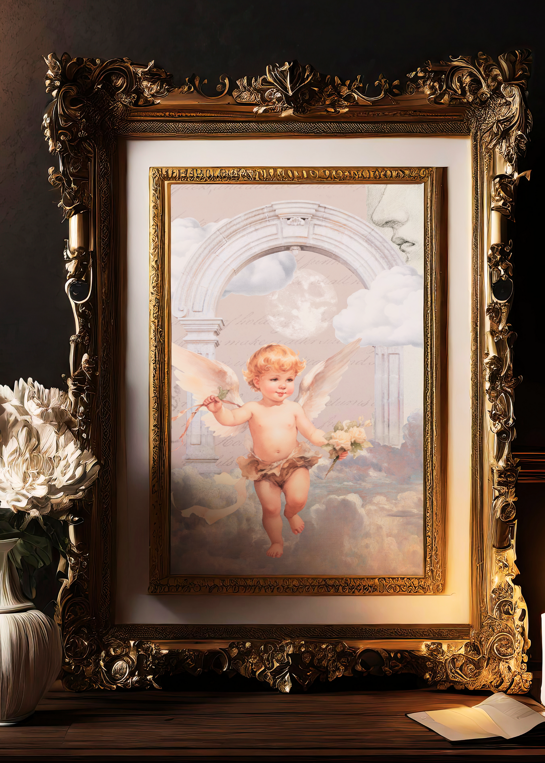 BABY ANGEL art print