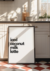 ALTERNATIVE MILK lattes art print