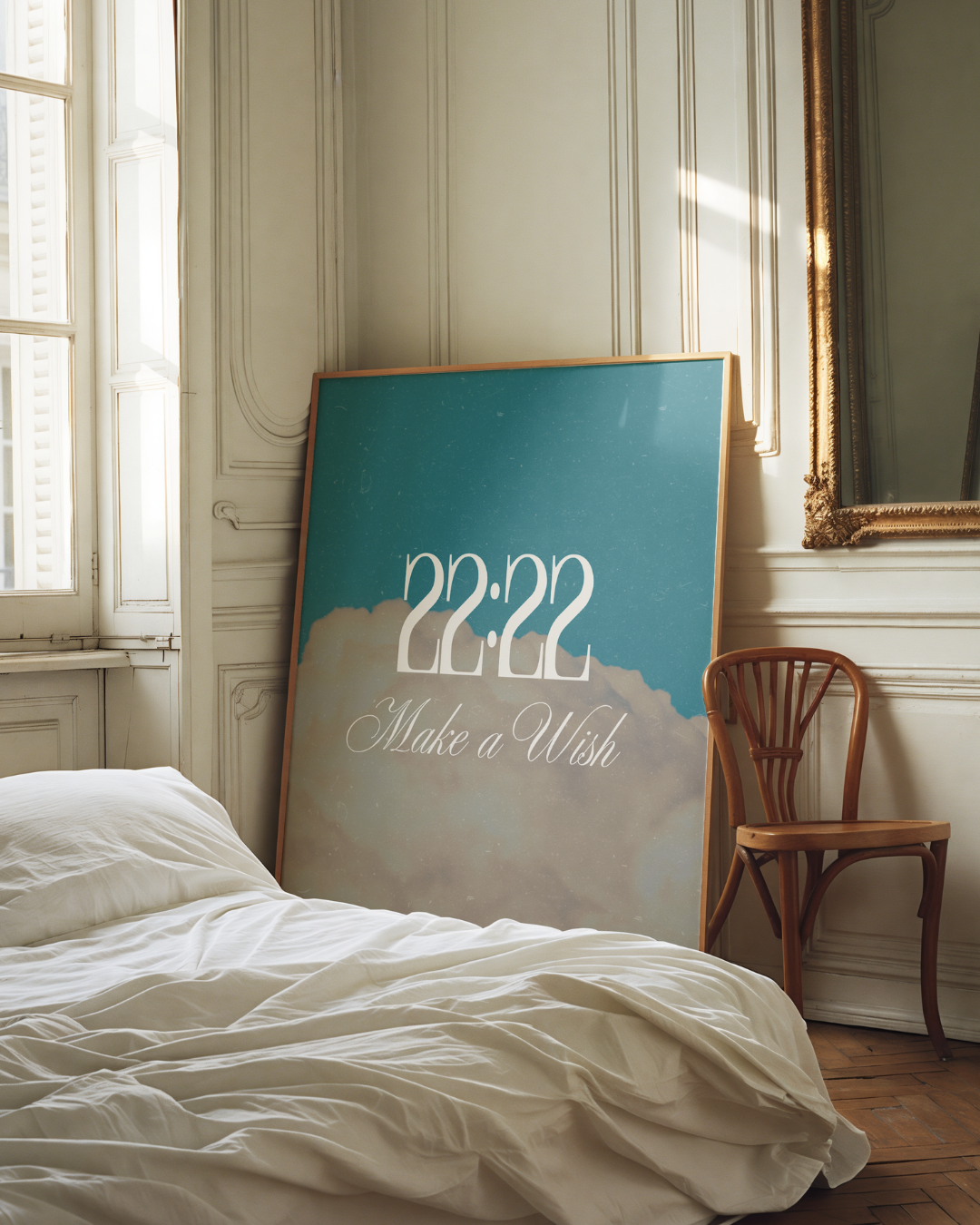 22:22 MAKE A WISH art print