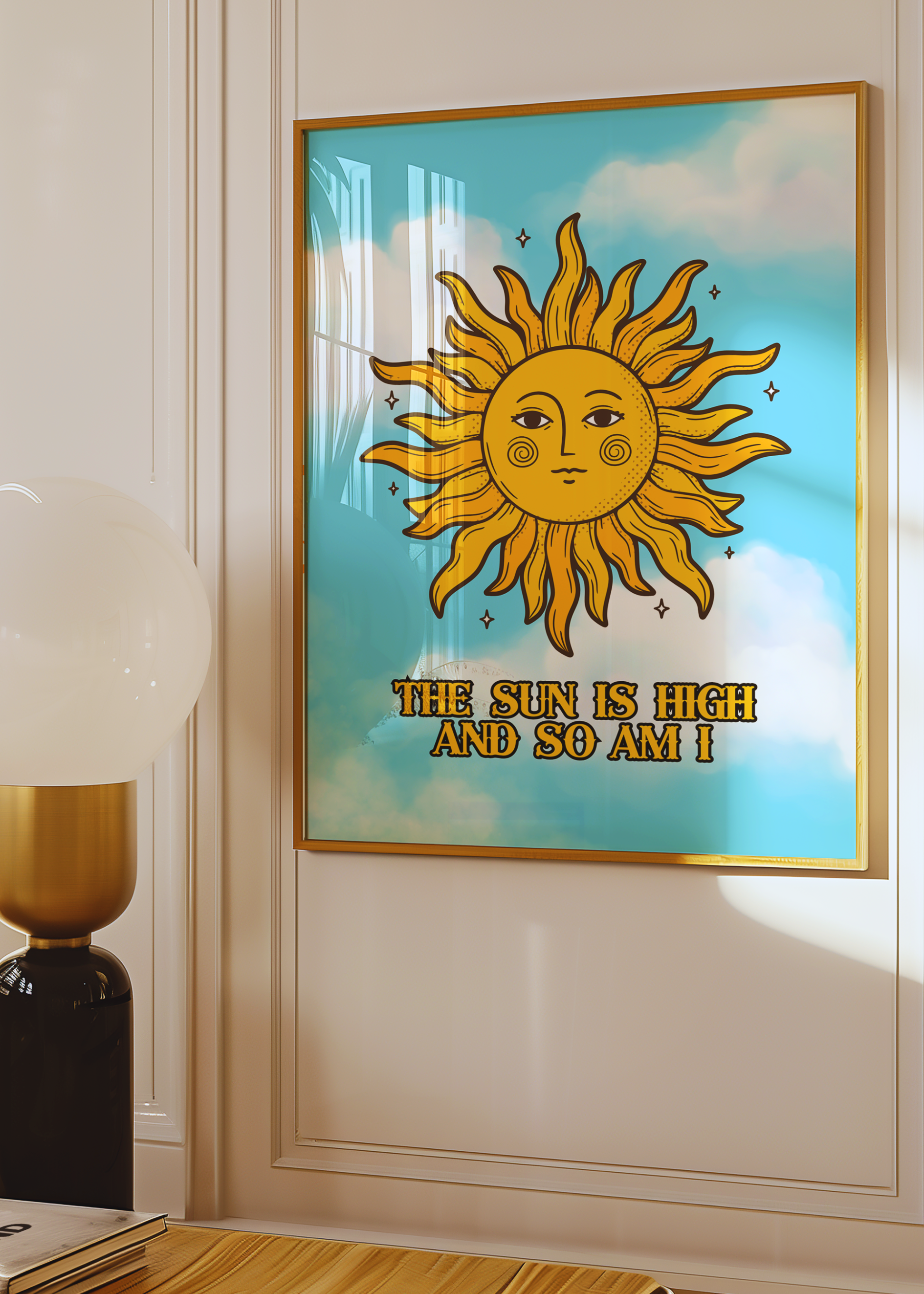 THE SUN IS HIGH art print