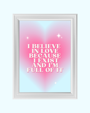 FULL OF LOVE art print