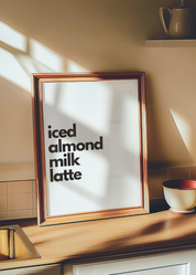 ALTERNATIVE MILK lattes art print