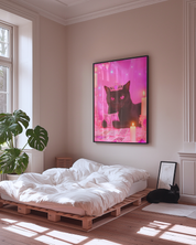 MY CAT IS A WITCH art print