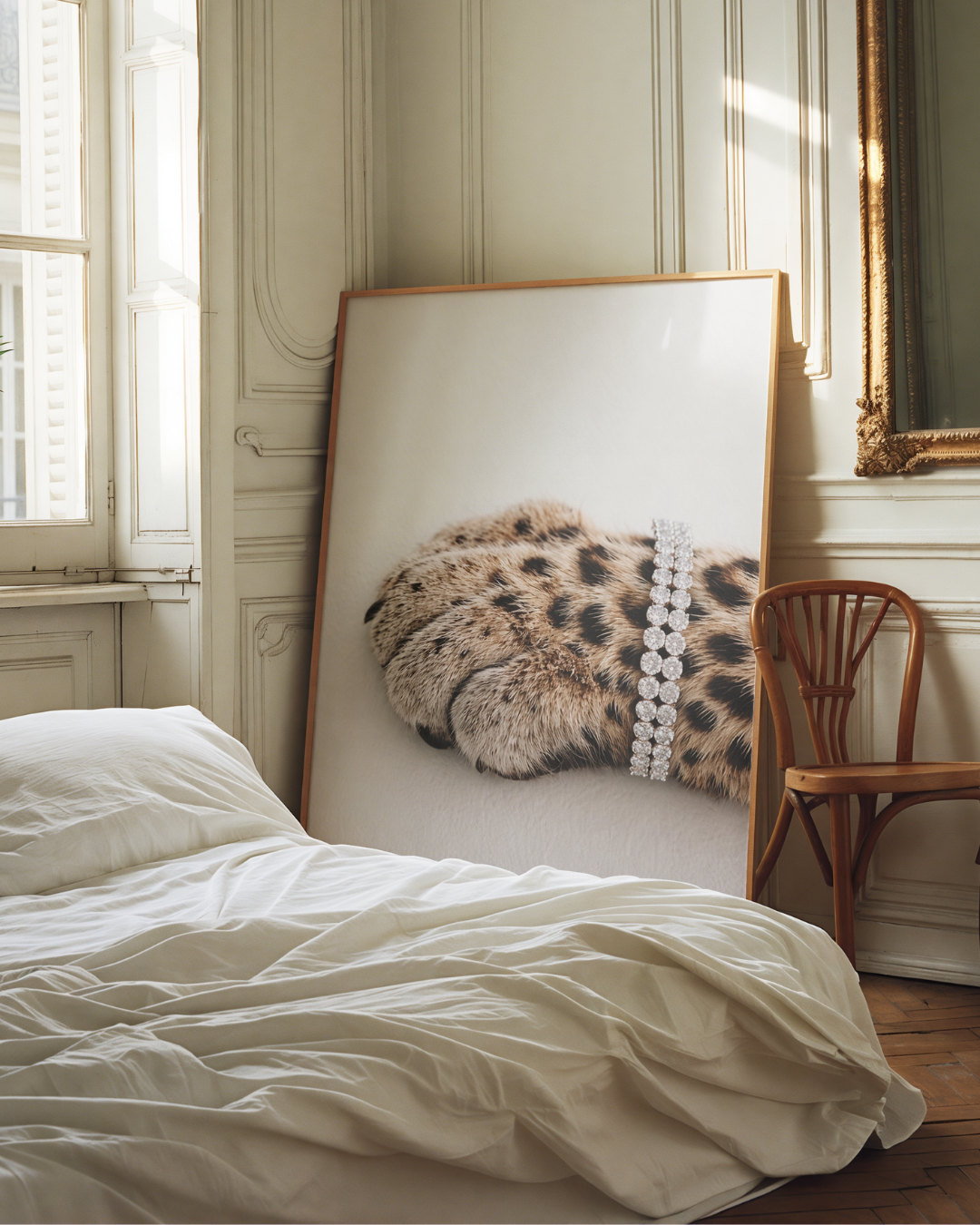GLAMOUR PAW art print