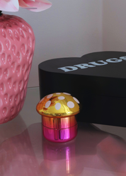 MUSHROOM DREAM GRINDER PURPLE AND YELLOW METALLIC