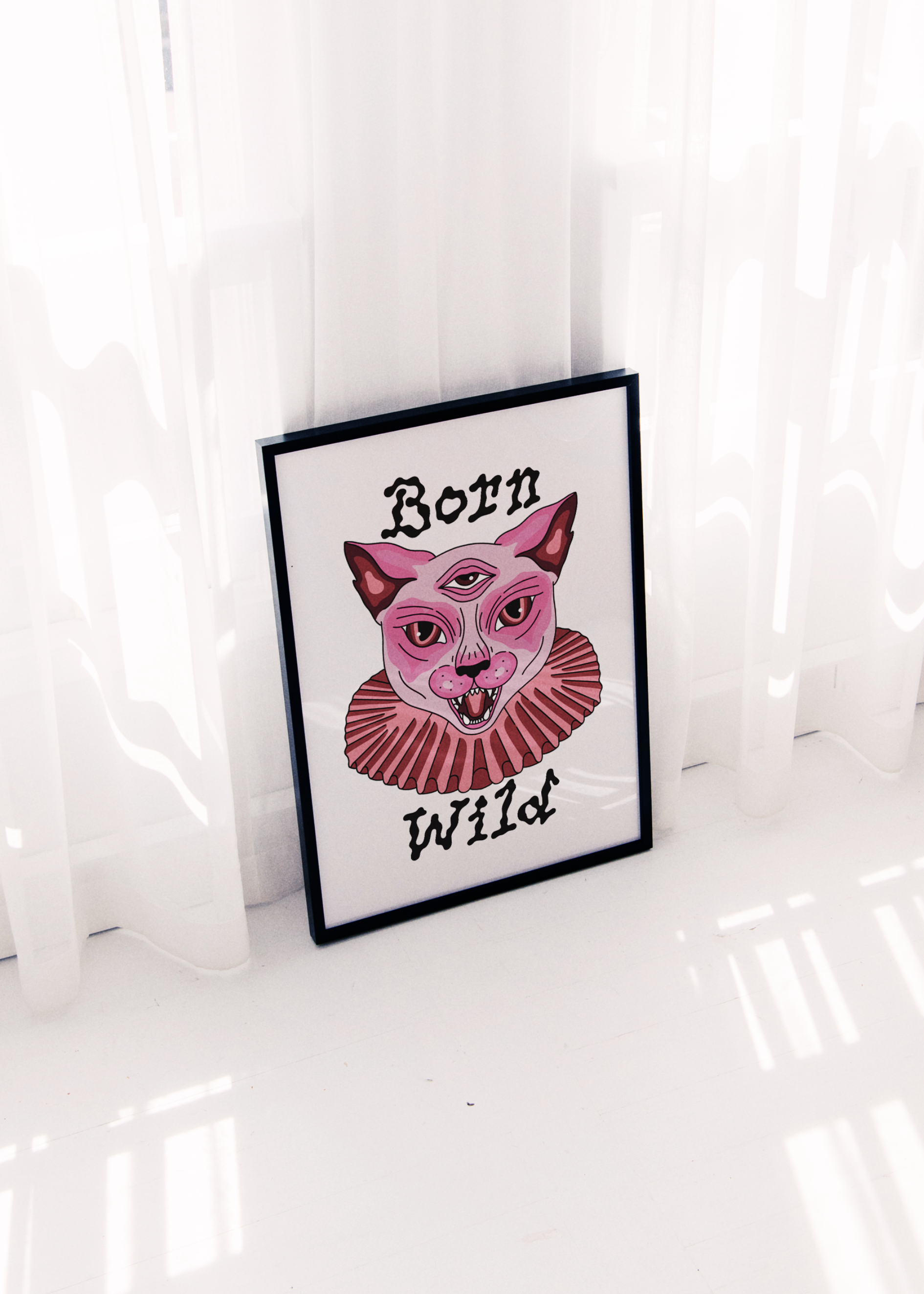 BORN WILD art print