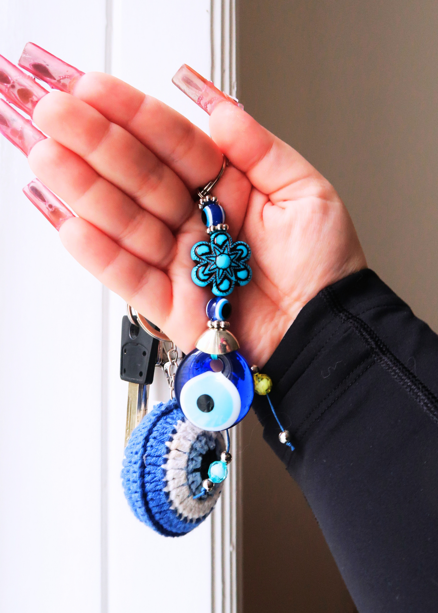 EVIL EYE FLOWER keychain