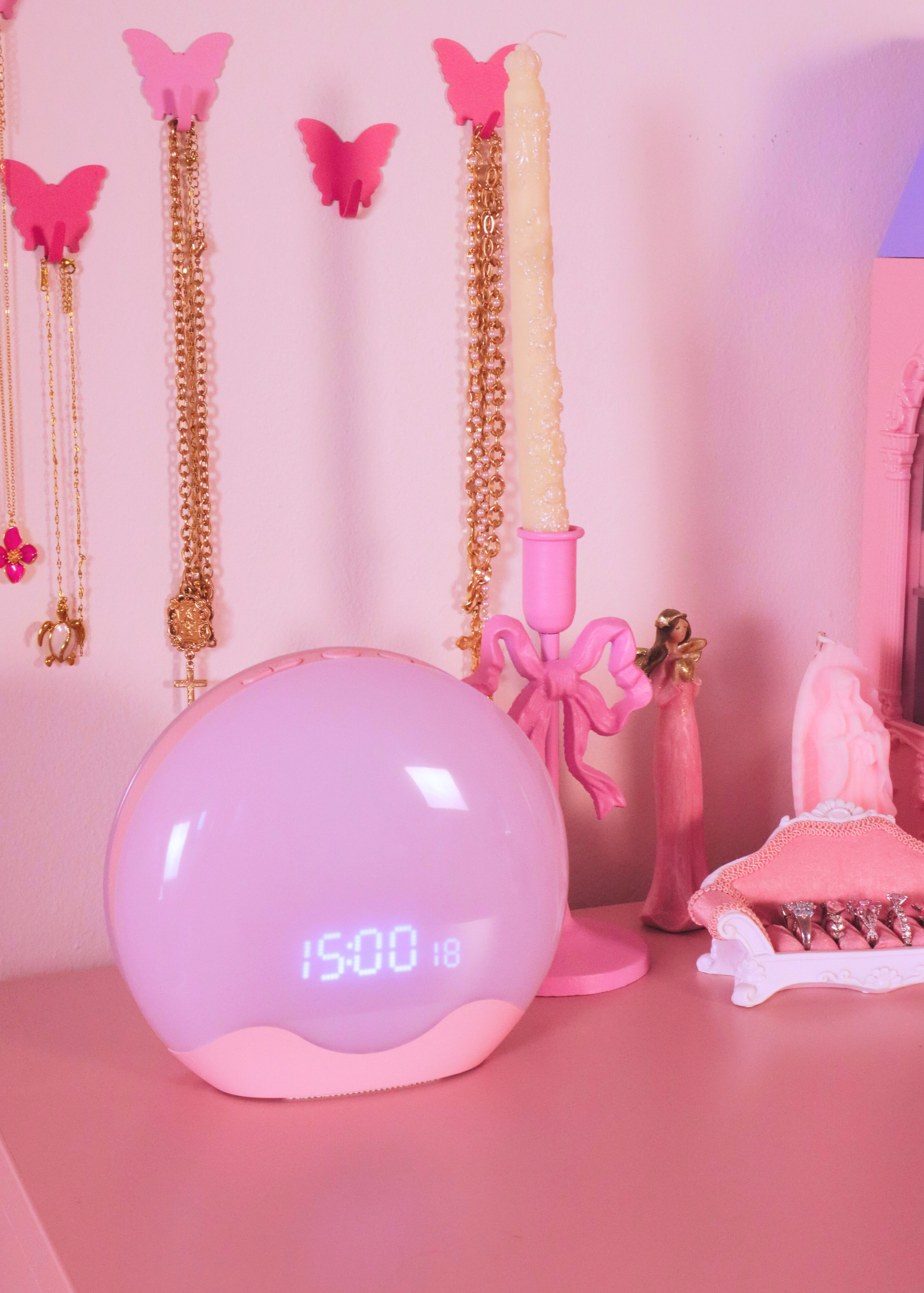 SUNRISE PINK LAMP - budík simulující východ slunce