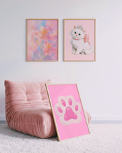CAT PAW art print