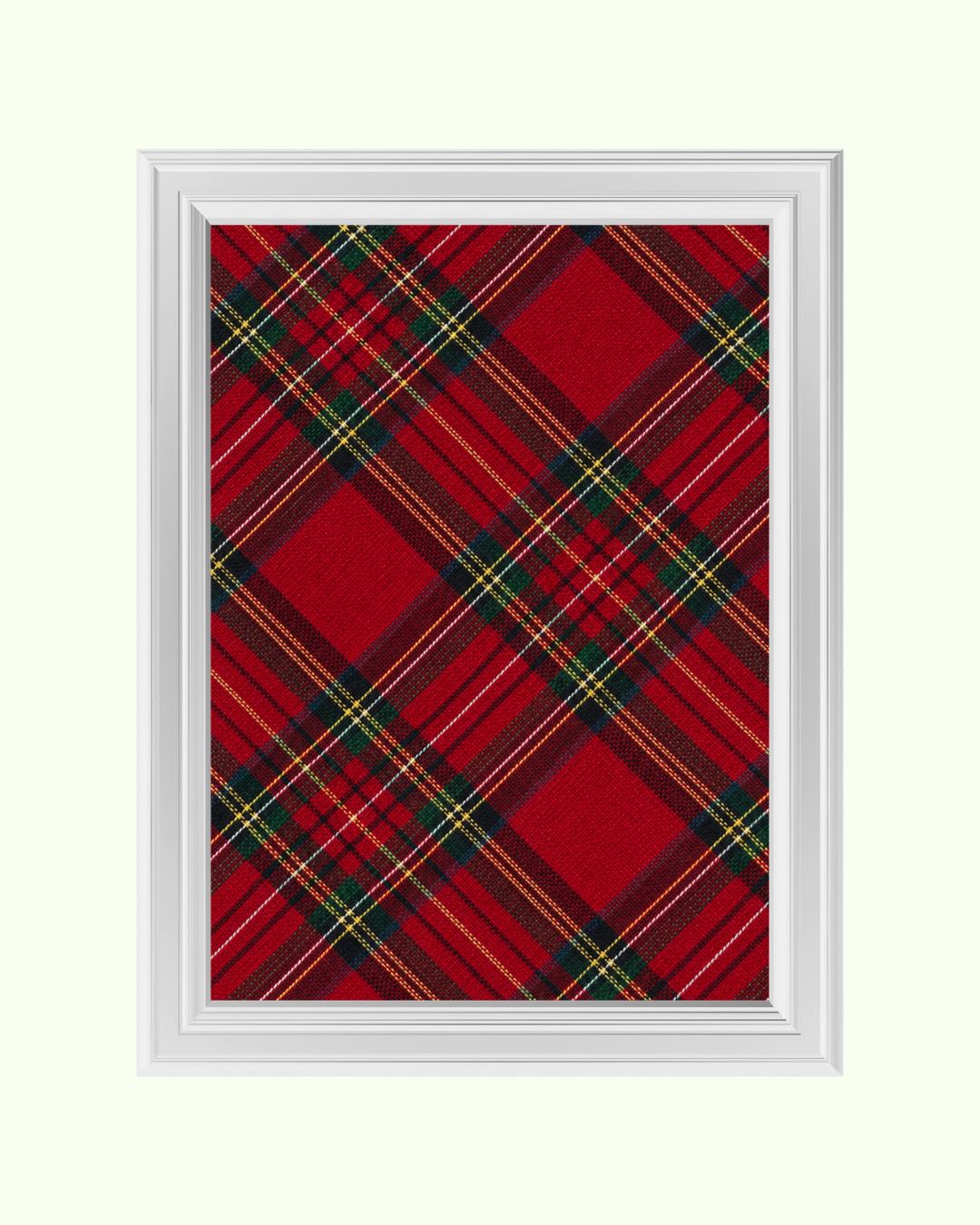 Red Tartan Pattern art print