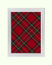Red Tartan Pattern art print