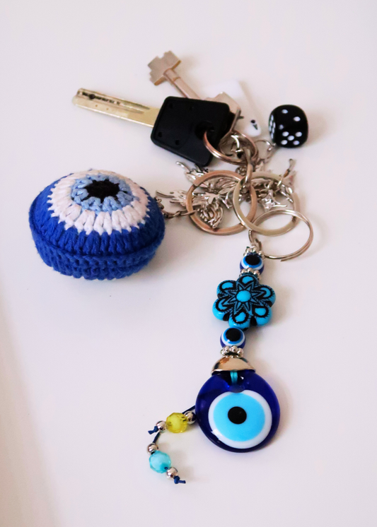 EVIL EYE FLOWER keychain