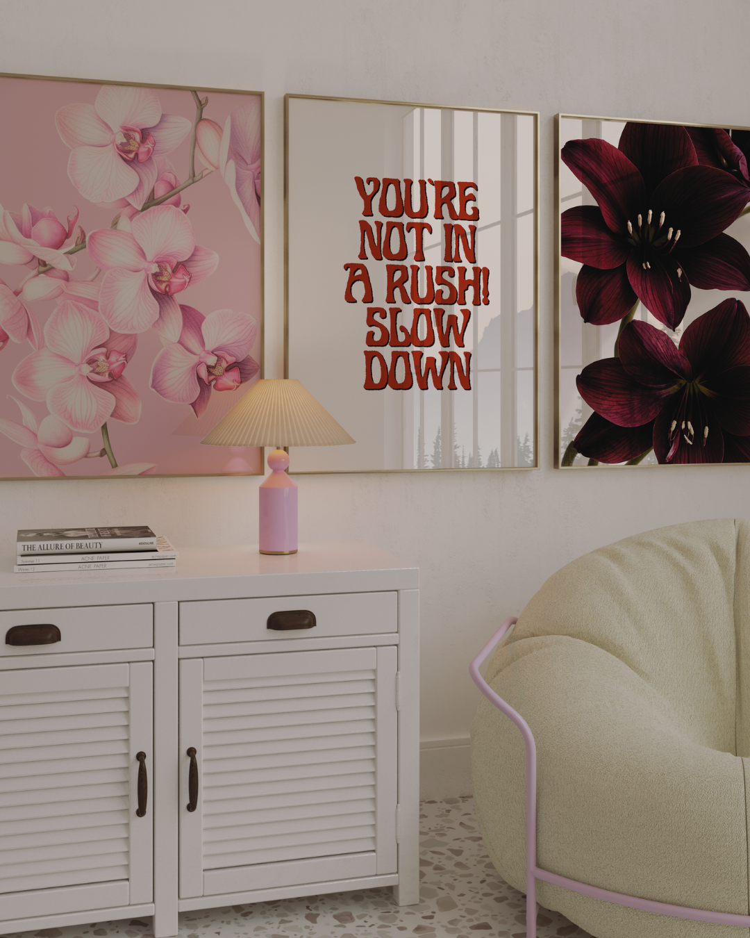 DARK FLOWERS art print