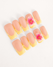 Yellow Bloom - set press on nehtů 10ks