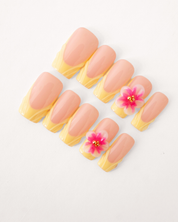 Yellow Bloom - set press on nehtů 10ks