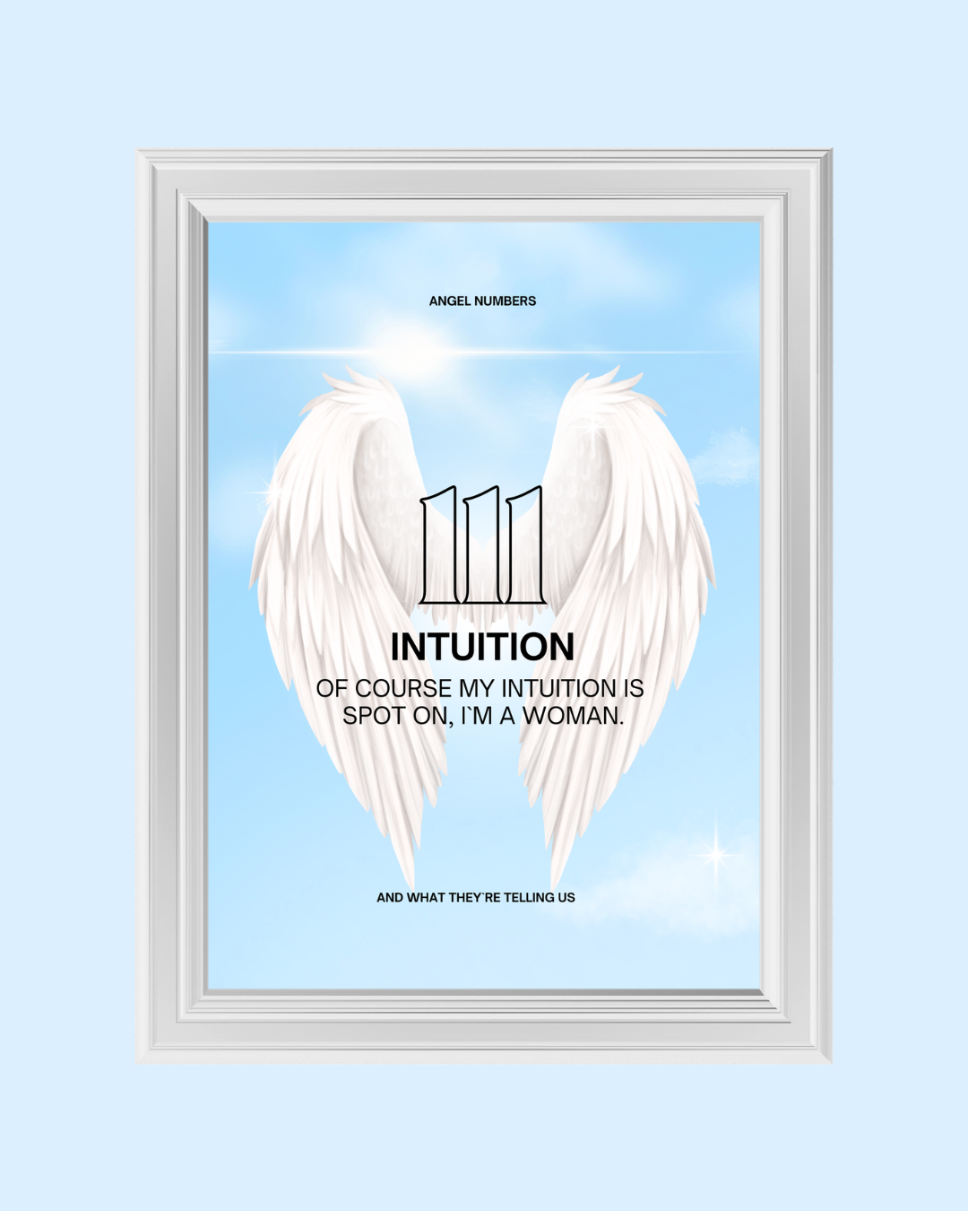 111 INTUITION art print