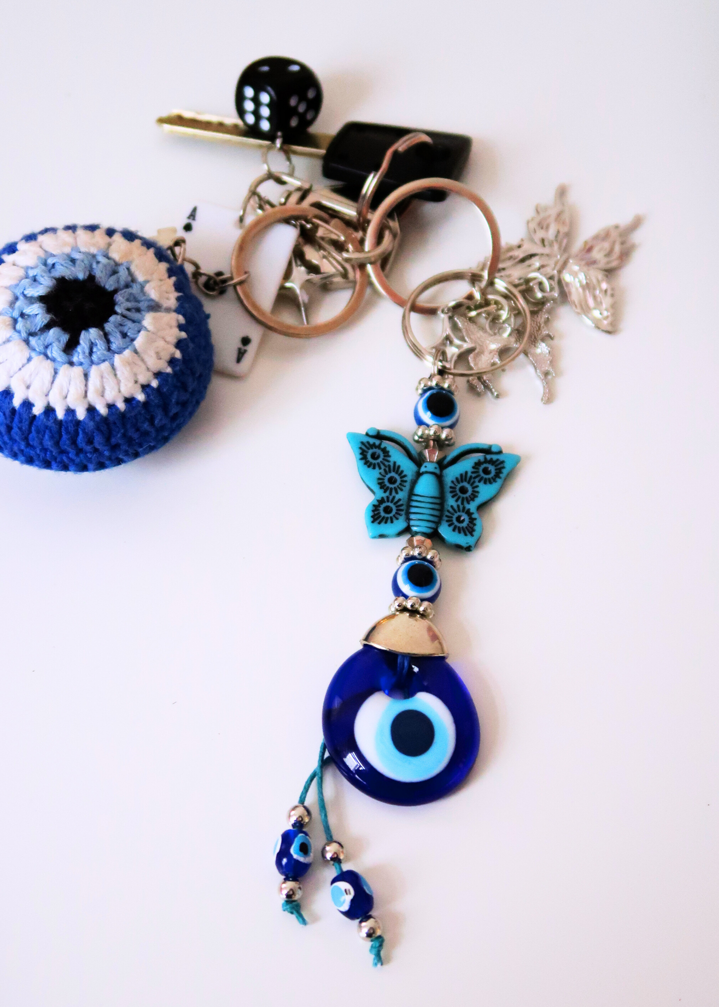 EVIL EYE BUTTERFLY keychain