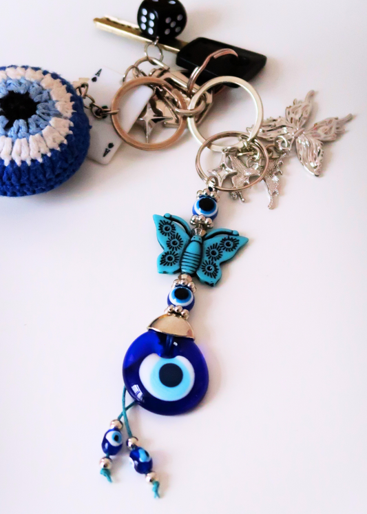 EVIL EYE BUTTERFLY keychain