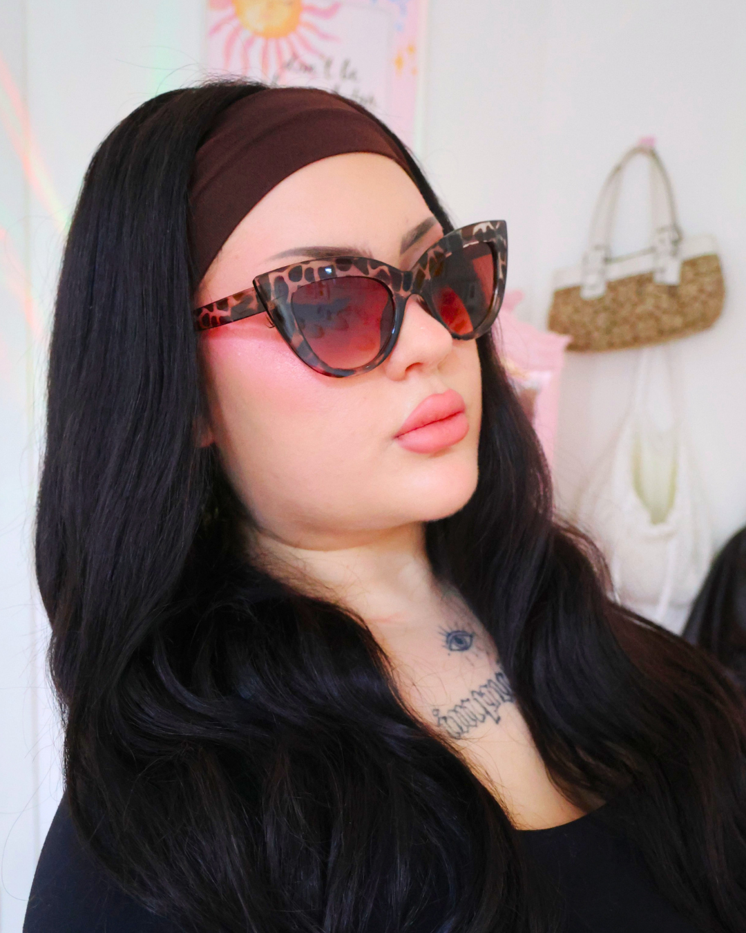Leopard Cat Eye Sunnies - sluneční brýle
