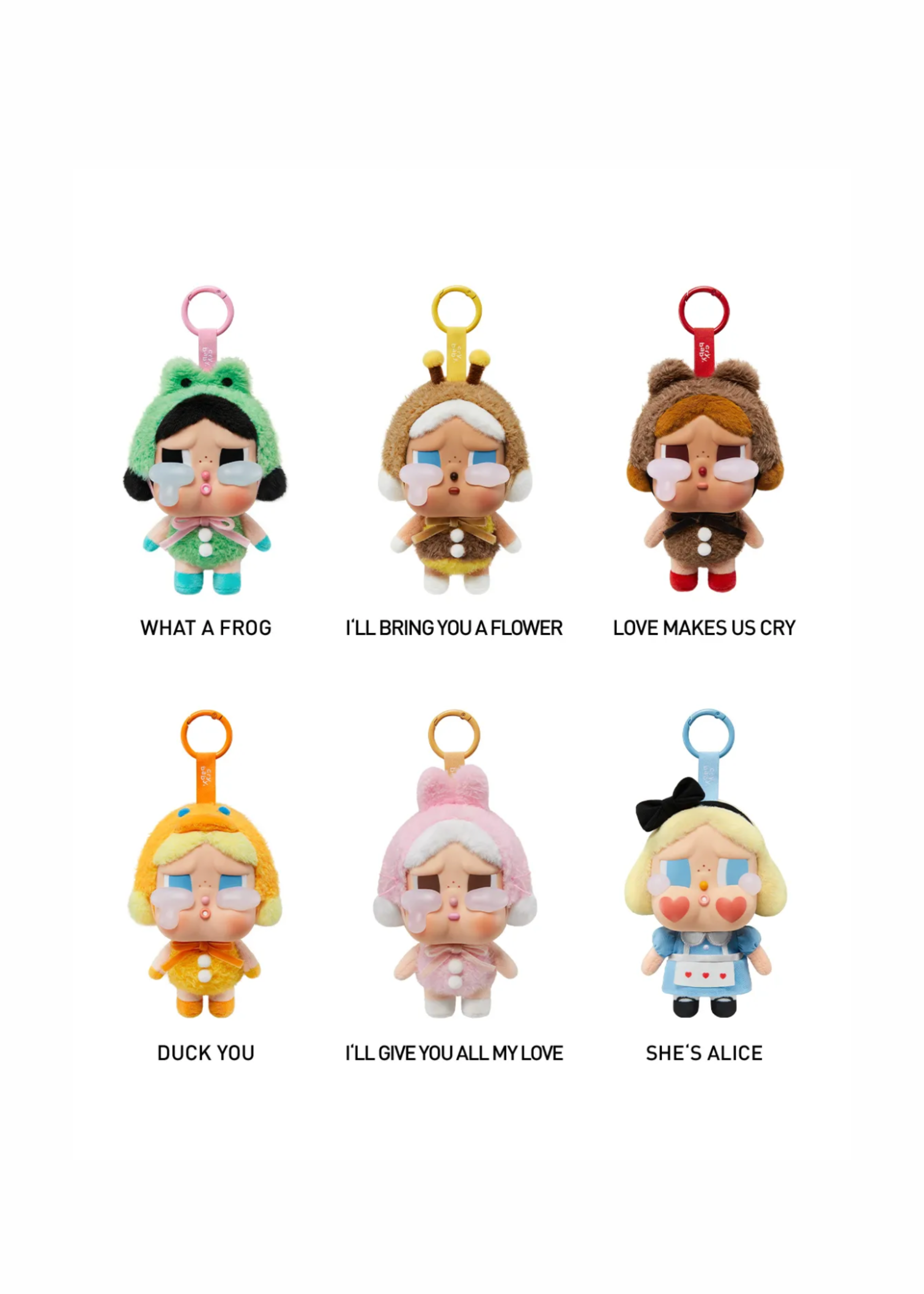 CRYBABY BLIND BOX CRYING AGAIN series plushy pendants