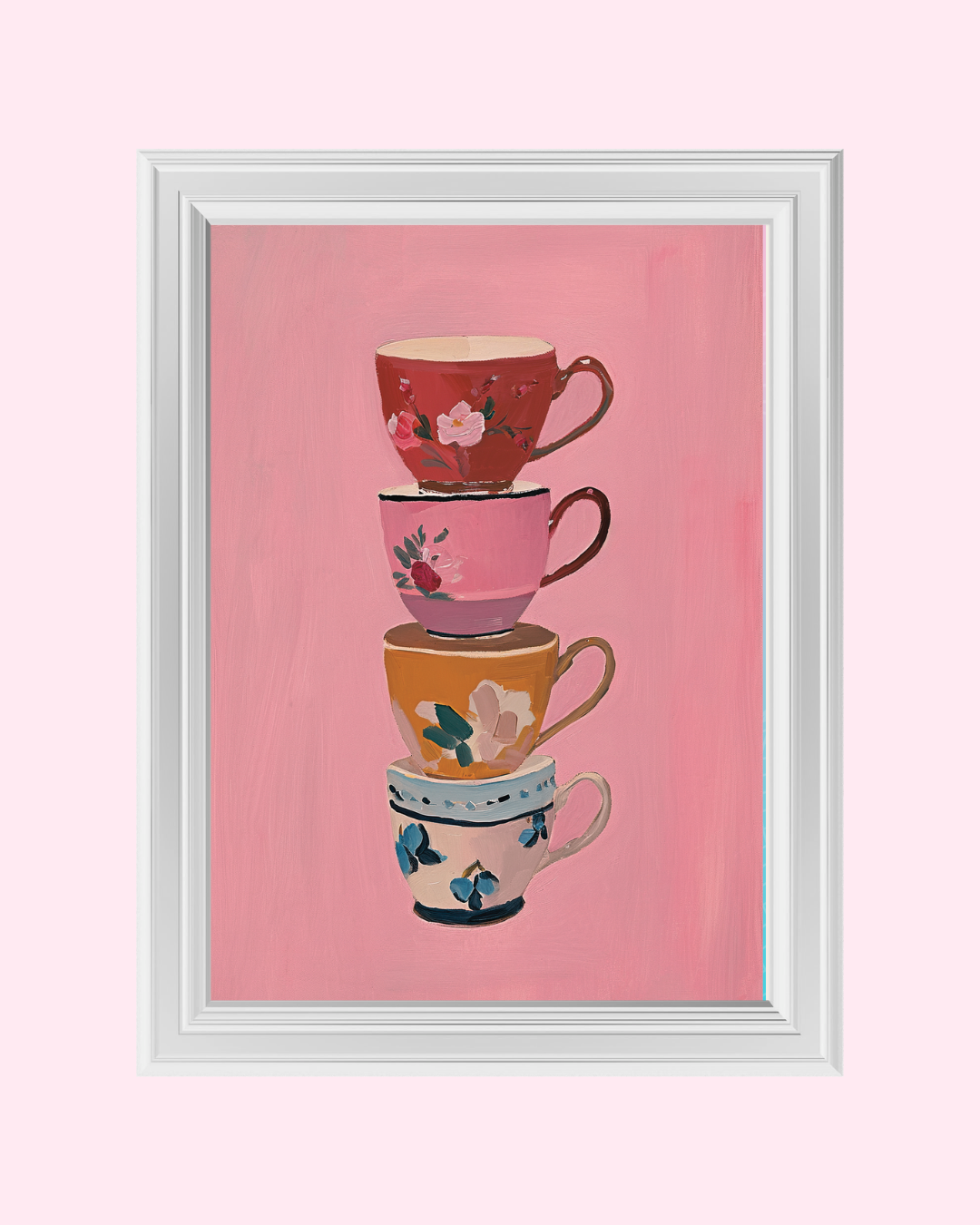 FOUR OF CUPS art print