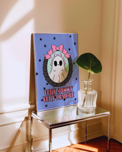 VERY SPOOKY VERY DEMURE art print