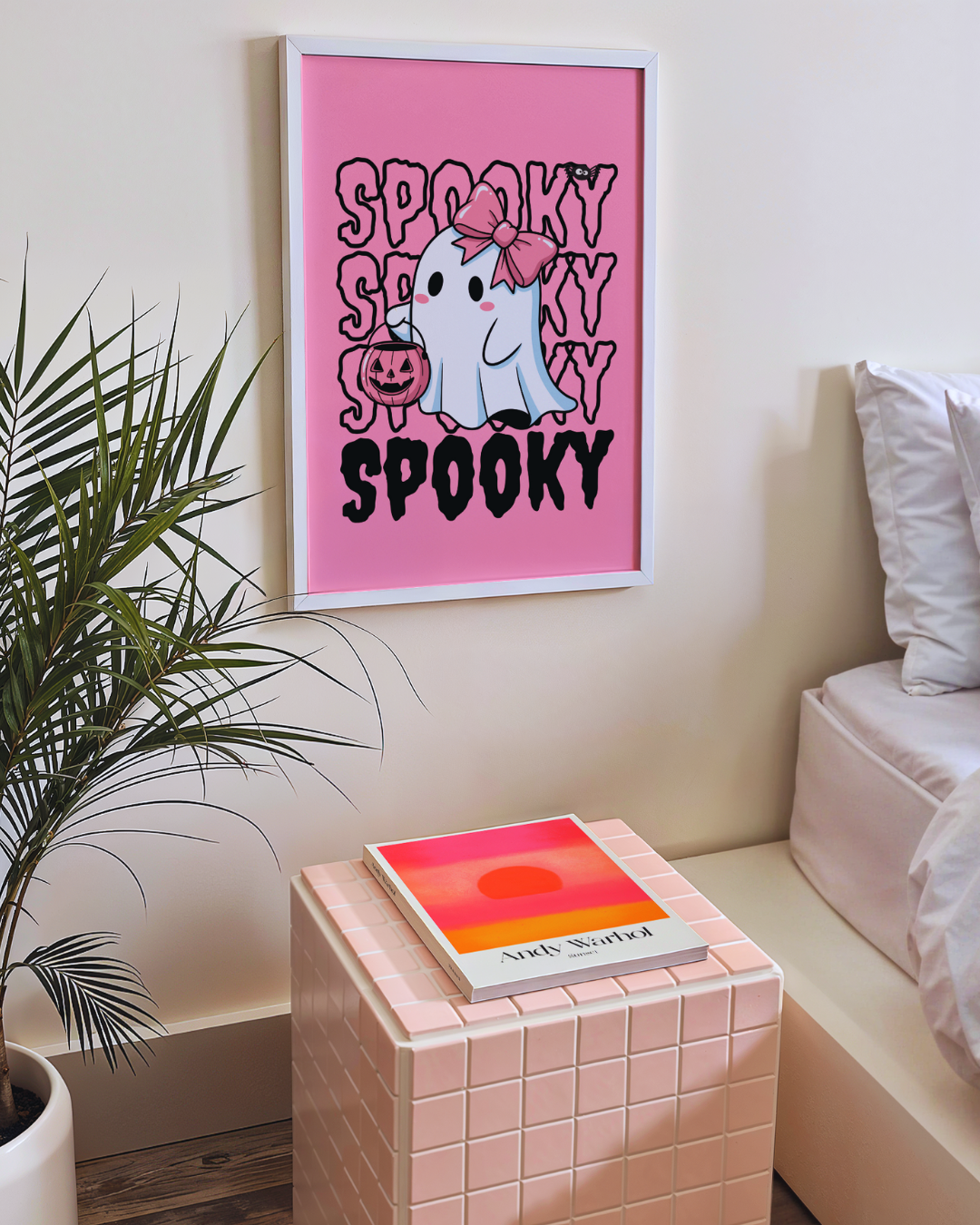 PINKY SPOOKY art print