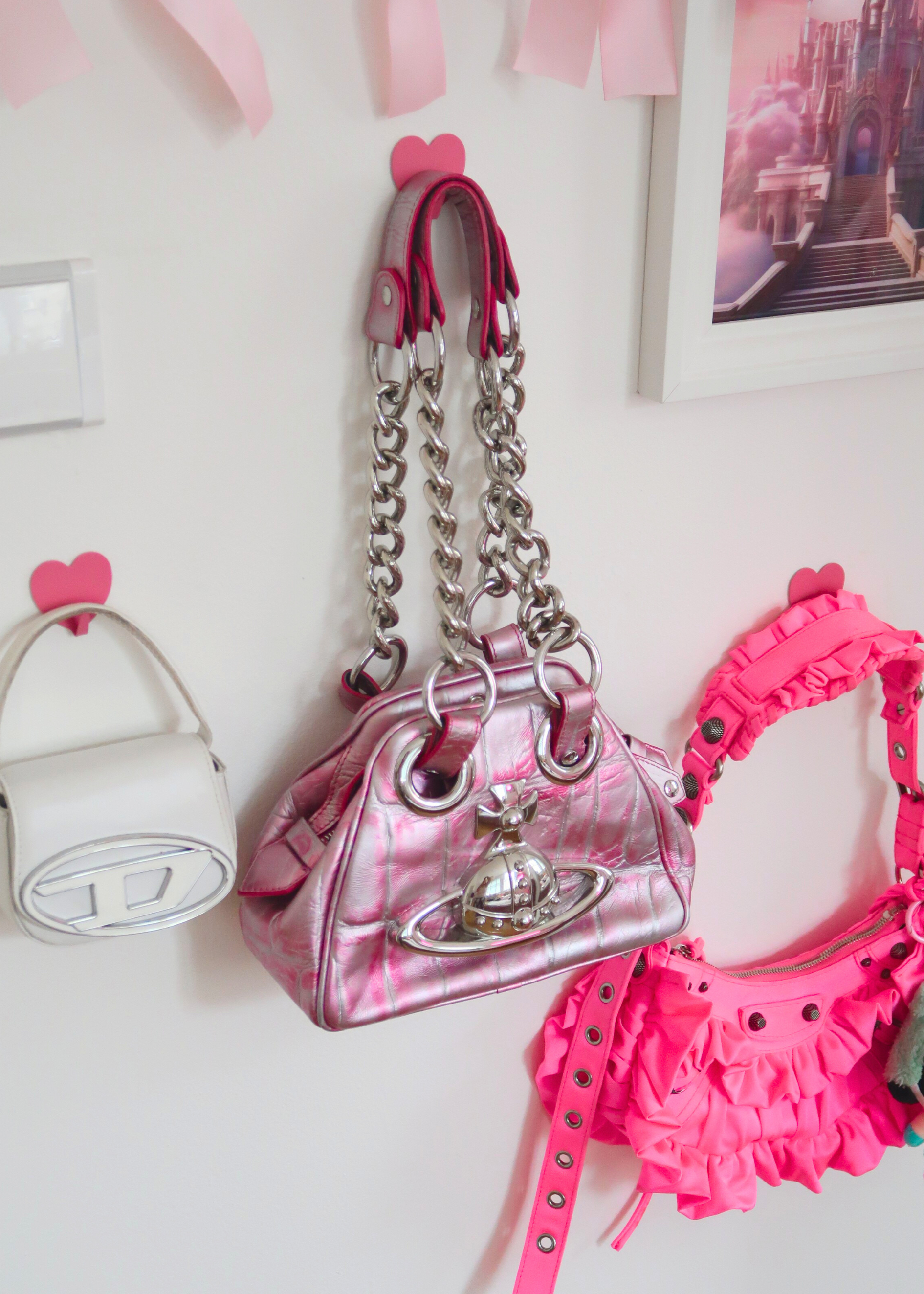 HEART STICK ON HOOKS