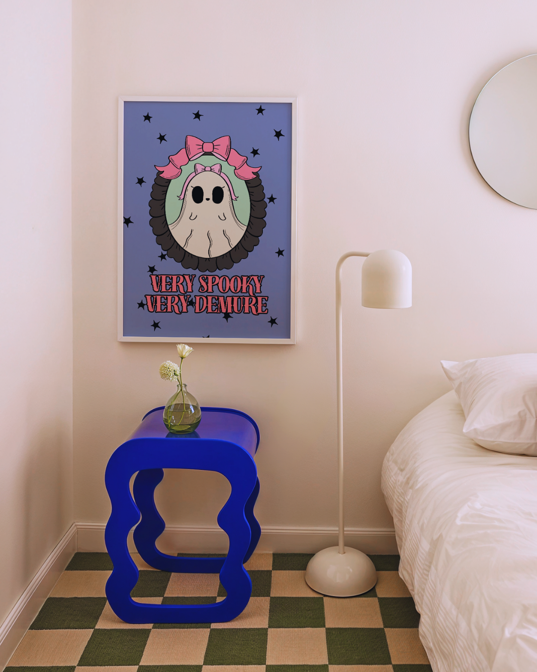 VERY SPOOKY VERY DEMURE art print