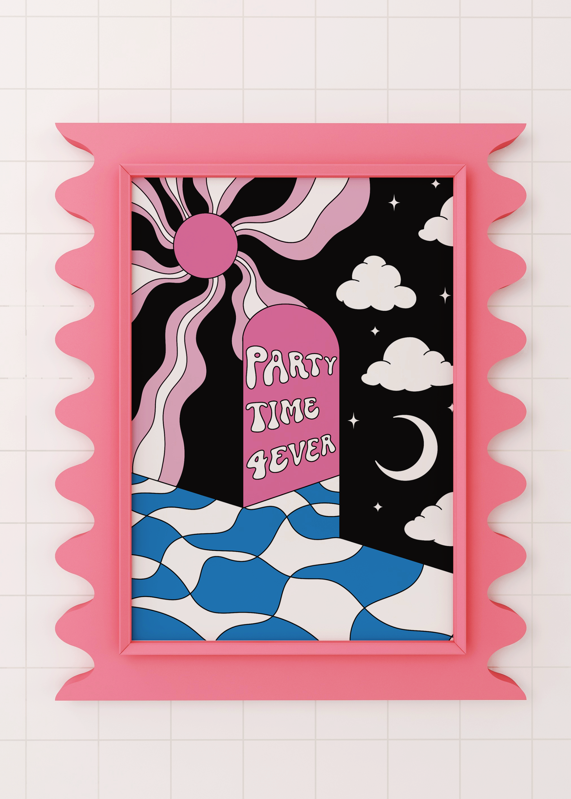 PARTY TIME 4EVER art print