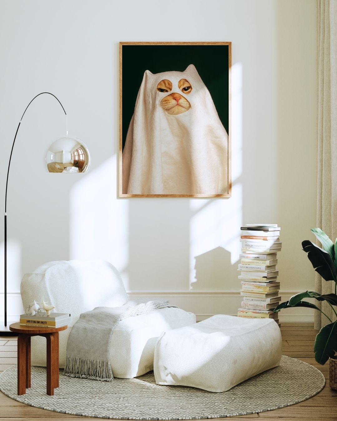 MY CAT IS A GHOST! art print