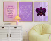 VIOLET ORCHID art print